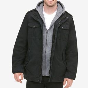 CANVAS HOODED MILITARY JACKET BY LEVI'S® 3XLT